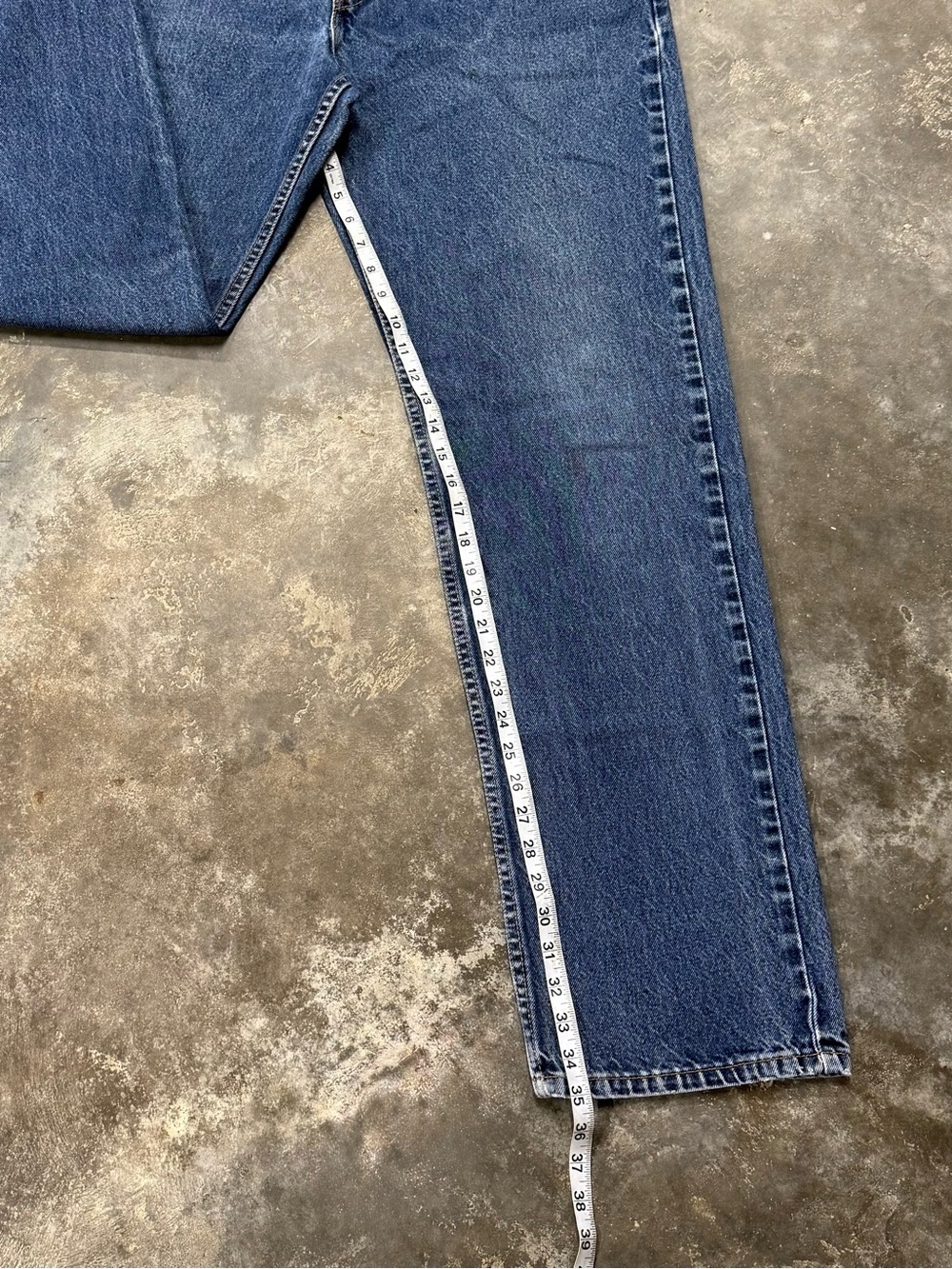Vintage 90s Levis SilverTab Straight Loose Baggy Jeans 36x36 USA - Picture 8 of 11